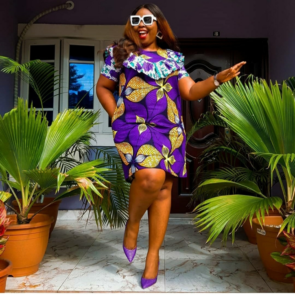 *SOLD* Ankara dress with pockets
